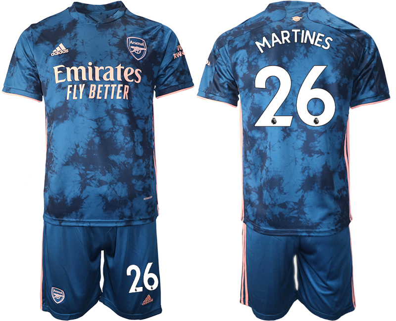 Men 2021 Arsenal away #26 soccer jerseys